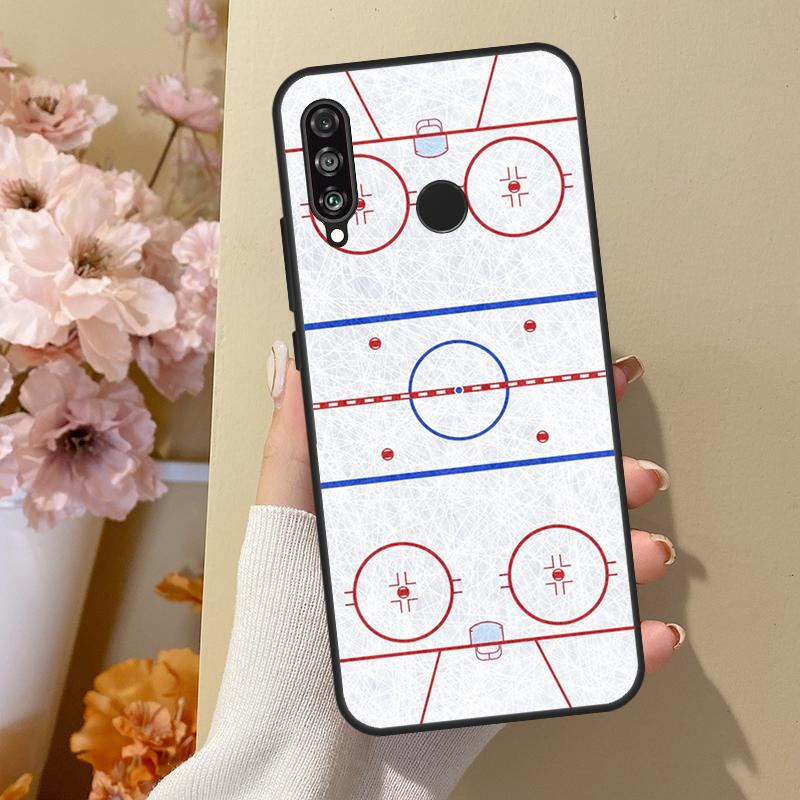 Ice Hockey Rink Sport For Huawei Nova 10 SE 9 3i 7i 8i 11i 12i Y73 Y90 Y70 Y72 Y61 Y91 P60 Pro P40 P30 Lite Case