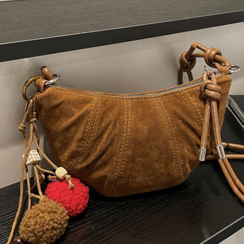 Autumn Trendy and Simple Bag, Fashionable Single-shoulder Crossbody Bag, Korean-style Dumpling Bag