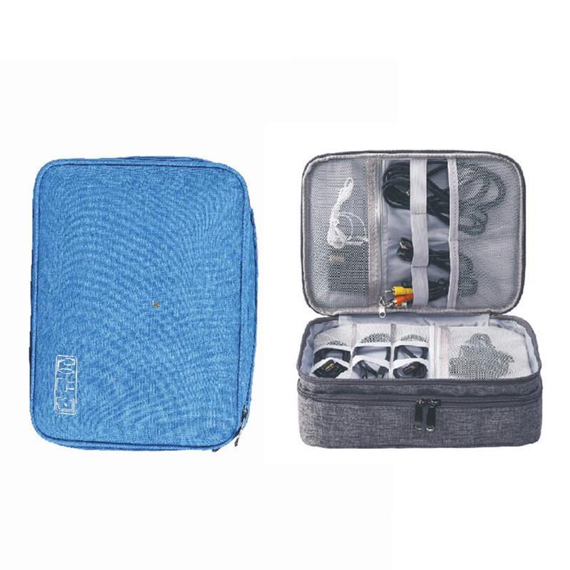 Digital Multi-Layer Storage Bag for Cables, Power Banks & Earphones