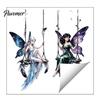 Forest Style Wall Stickers Swing Fairy Switch Sticker, Decorative PVC Self Adhesive Decal for Light And Socket Panels, Creative Gift Girls Romantic