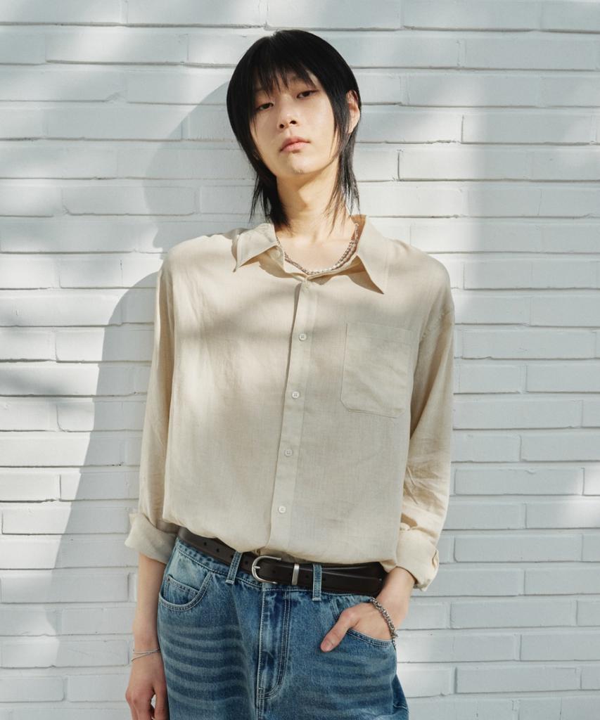 MINAV Fresh Linen Basic Shirt [4 Colors]