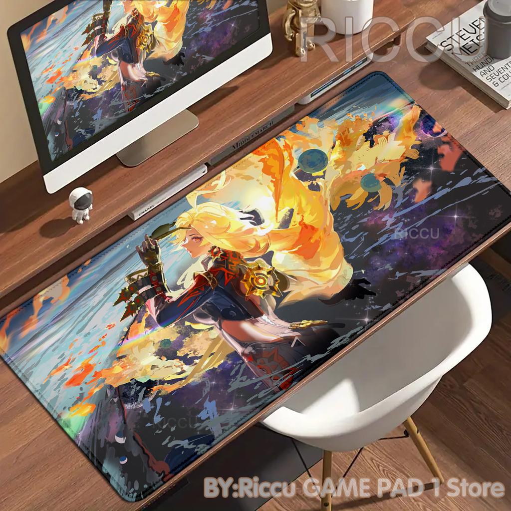 HD PC Genshin Impact Mavuika Hentai High definition printing Mechanical Keyboard Locking Edges accessories Mouse pad ESports