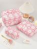 Simple Fresh Makeup Bag Large Capacity Multifunctional Cosmetic Storage Bag Portable Travel Toiletry Pouch for Cosmetics Brushes Toiletries Daily Use