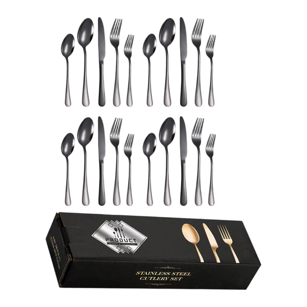 Stainless Steel Tableware 20 Piece Set, Knife, Fork, Spoon, Western Restaurant Steak Knife And Fork Set
