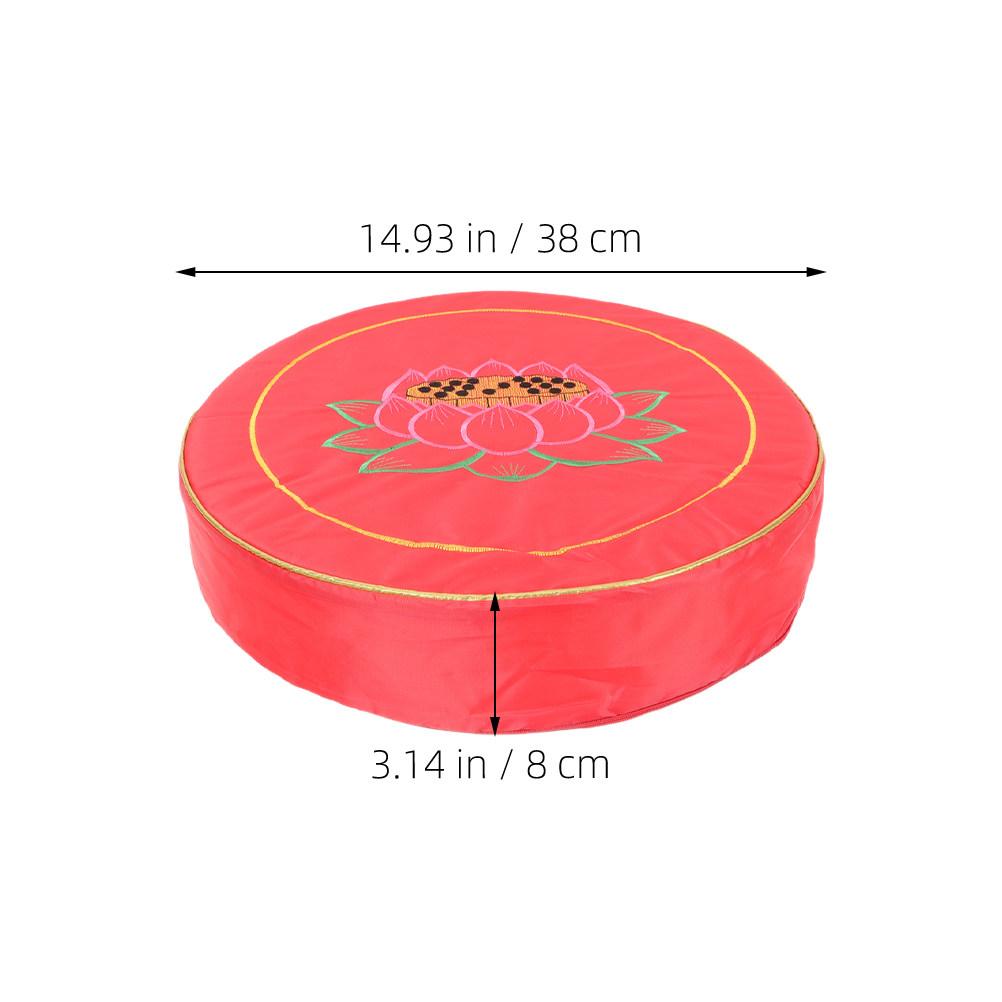 

Round Floor Cushion for Meditation Yoga Practice Large Sitting Pillow Comfortable Ergonomic Design Zen Mat Ideal for Temple Home