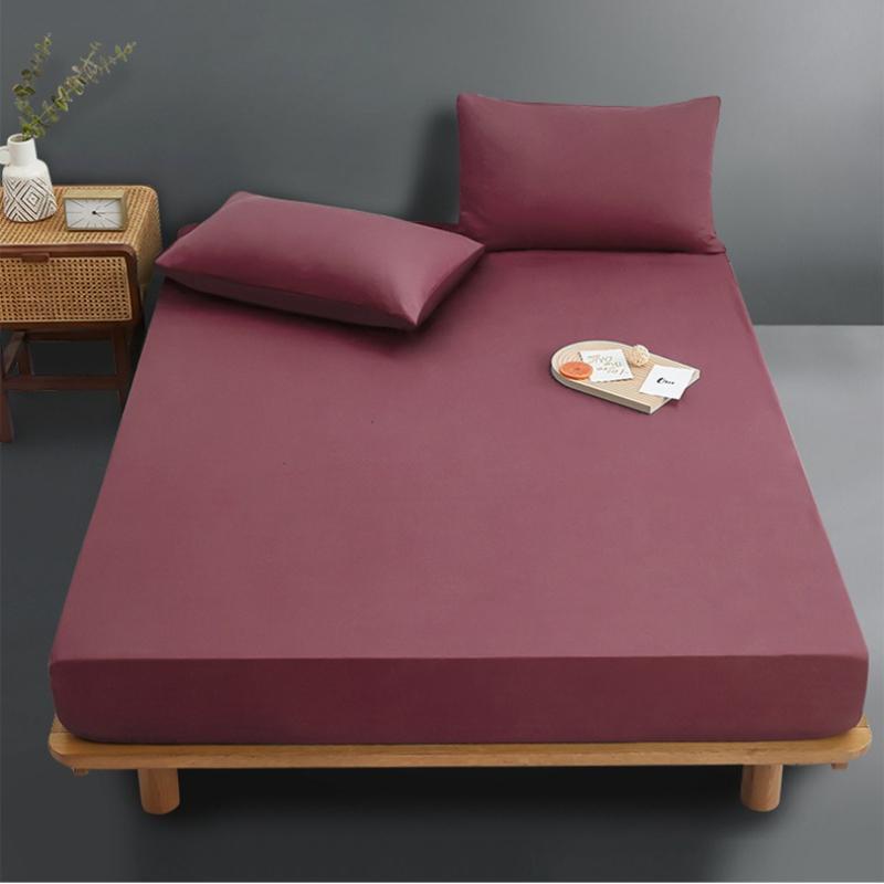 Wasserdichter Spannbettlaken Matratzenschoner - Feuchtigkeitsschutz Bettbezug für Schlafzimmer/Kinderzimmer, Mehrere Farben & Größen zum Abblocken von Verschüttungen, Flecken