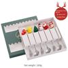 Christmas Cutlery Gift Set Stainless Steel Spoon Home Gift Spoon Set Gift Box Santa Claus Reindeer Coffee Spoon Dessert Spoon