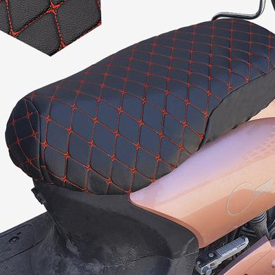 PU-Leder-Sitzkissenbezug für Motorrad-Elektromobile, rutschfester Schutz, wasserdicht, kratzfest, Roller-Sitzbezug, Zubehör