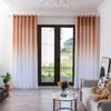 Living Room Bedroom Blackout Curtains Gradient Tulle Curtains Simple Window  Drape Valance 1PCS