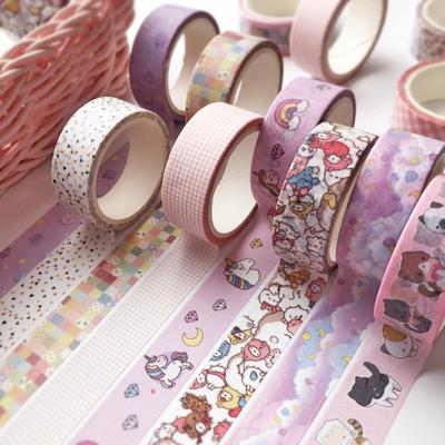 2 Rolls Kawaii Japanese Masking Tape Cartoon Diary Album DIY Decorative Stickers