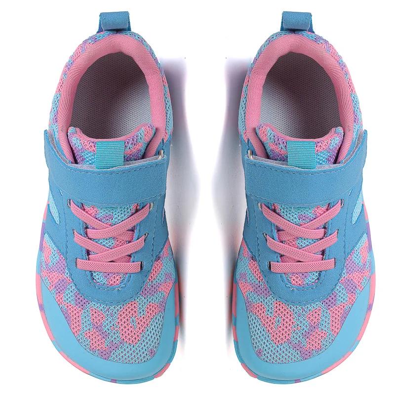 Kid Wide Width Barefoot Shoes | Boys/Girls Minimalist Elastic Opening Sneakers| Flexible- Zero Drop Sole Outdoor Children Shoes