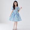 2025 Summer Mother-Daughter Floral Smocked Princess Dress - Korean Style Beach Outfit for Girls