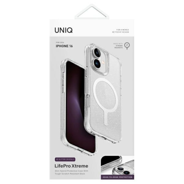 Uniq Etui Lifepro Xtreme Iphone 16 6.1Magclick Charging Przezroczysty/Lucent