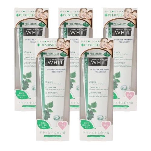 

Bulk Purchase: Dentis Toothpaste Whitening, 100g x 5-Pack, Removes Tar and Yellowing, Whitens Teeth, Dentis Plus White