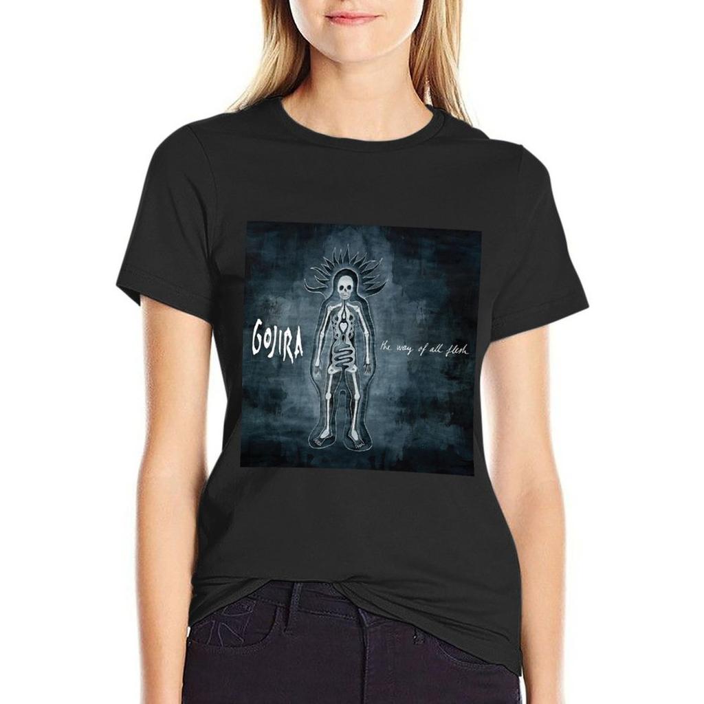 Gojira The Way Of All Flesh T-Shirt Animal Print Shirt für Mädchen Sommer Tops Sommer Top Rock And Roll T-Shirts für Frauen