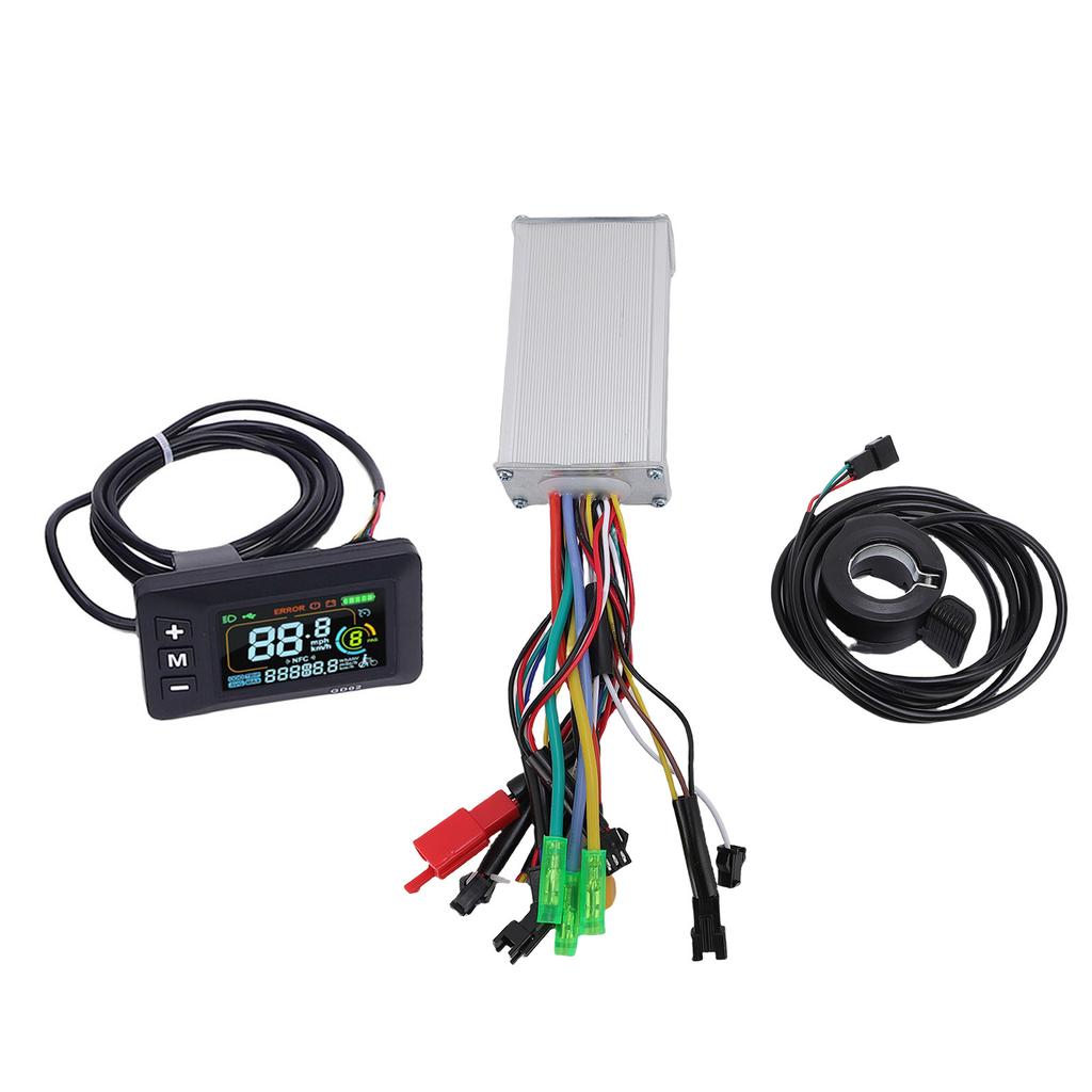 Electric Motor Controller Kit 3 Mode Sine 17A Controller with 130X Thumb Throttle LCD Display Panel