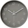 Nbdeal Wall Scandinavian 3D Diameter 30cm When Hanging On the Wall Clock Clock, Radio-Controlled Clock, Style, Characters, Stylish, Wall, (Gray)