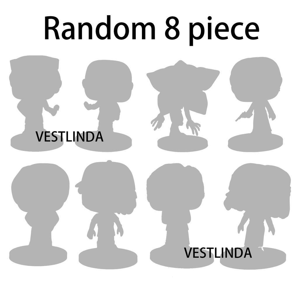 8 OR 1 PIECES Blind Case Recently Added 4-inch Unfamiliar Worlds Tales Man-Eating Flower Figure Eleven Dustin Steve Robin Miniature Including Stand