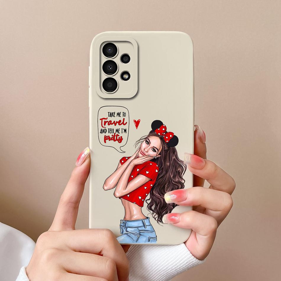 Case For Samsung Galaxy A13 A 13 4G 5G New Design Soft Liquid Silicone Full Coverage Back Cover Anti Slip Shockproof Bumper Capa