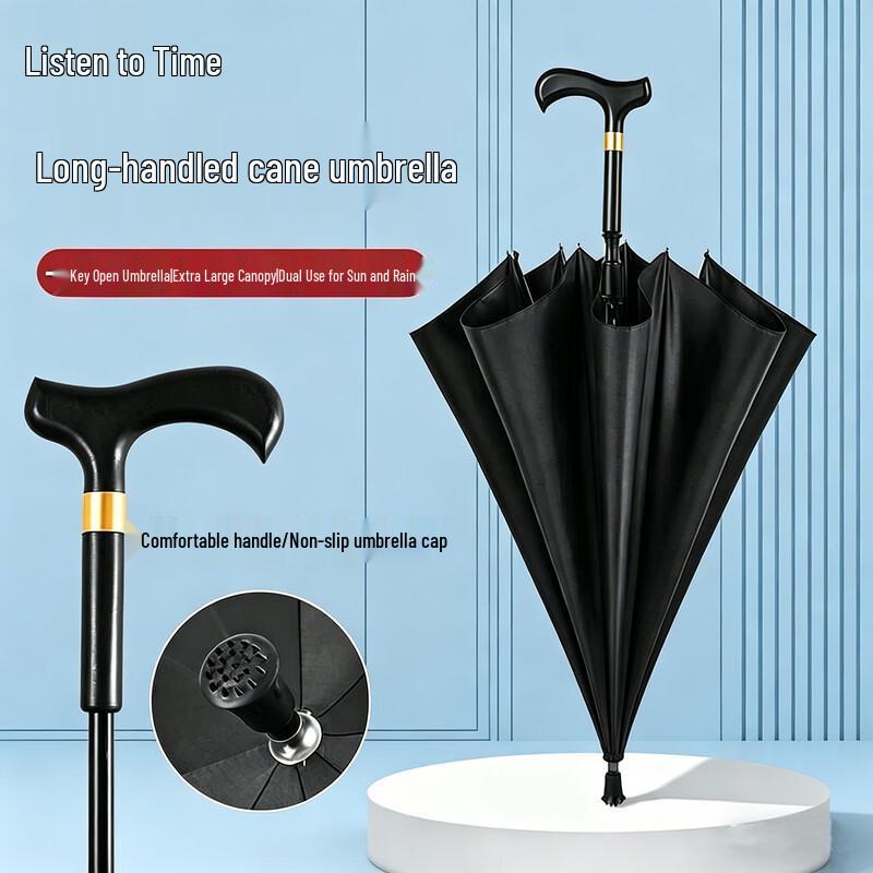 UV Protect Long Handle Walking Stick Umbrella