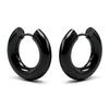 Fashion hip-hop hiphop rap bold thickened big earring Men wide earrings single titanium steel stud earrings Fancy