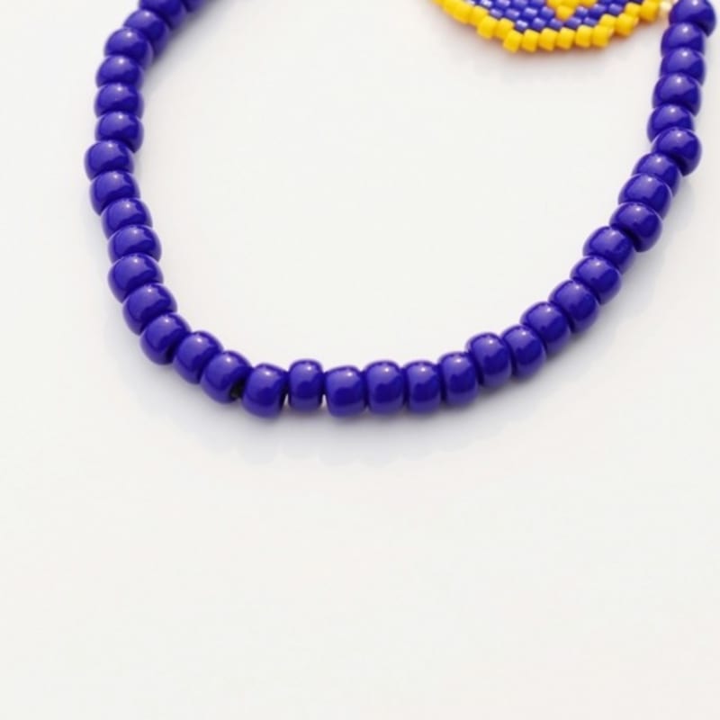 BONBEAU Delika Smile Charm Banding Bracelet Delika Bead Smile Charm Banding Bracelet