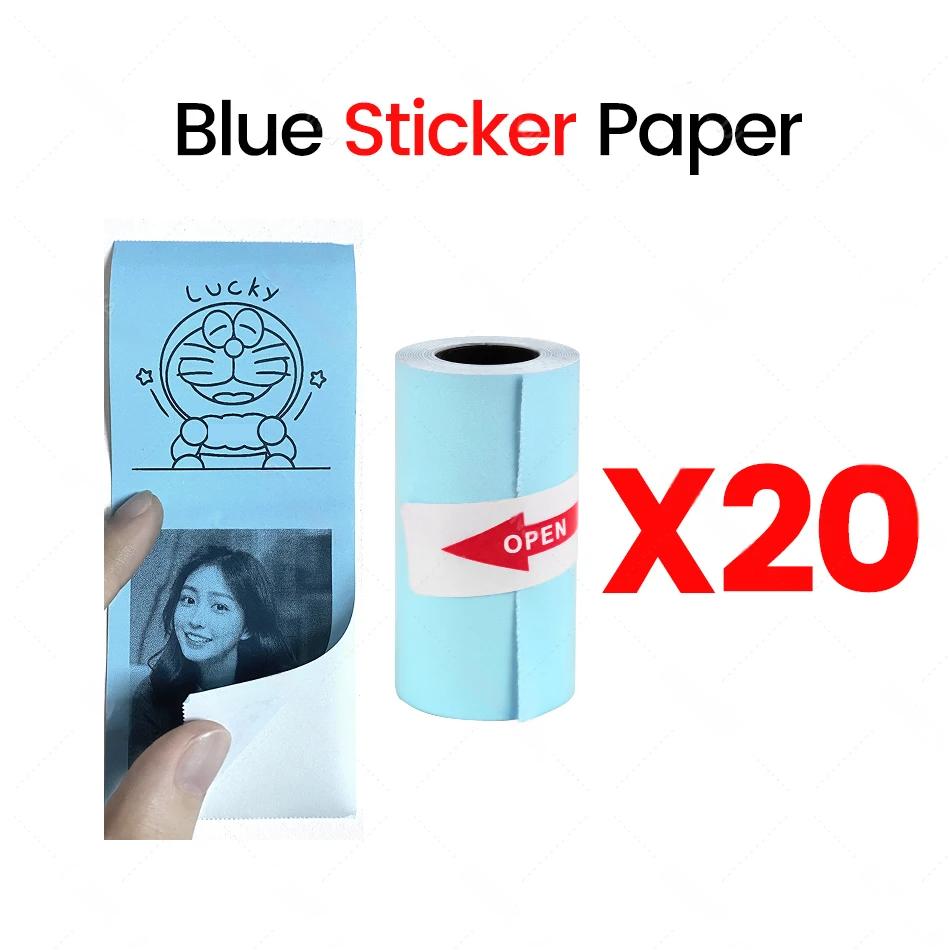 20 Rolls of Thermal Adhesive Paper, 57*30mm, Paper for Mini Thermal Printer