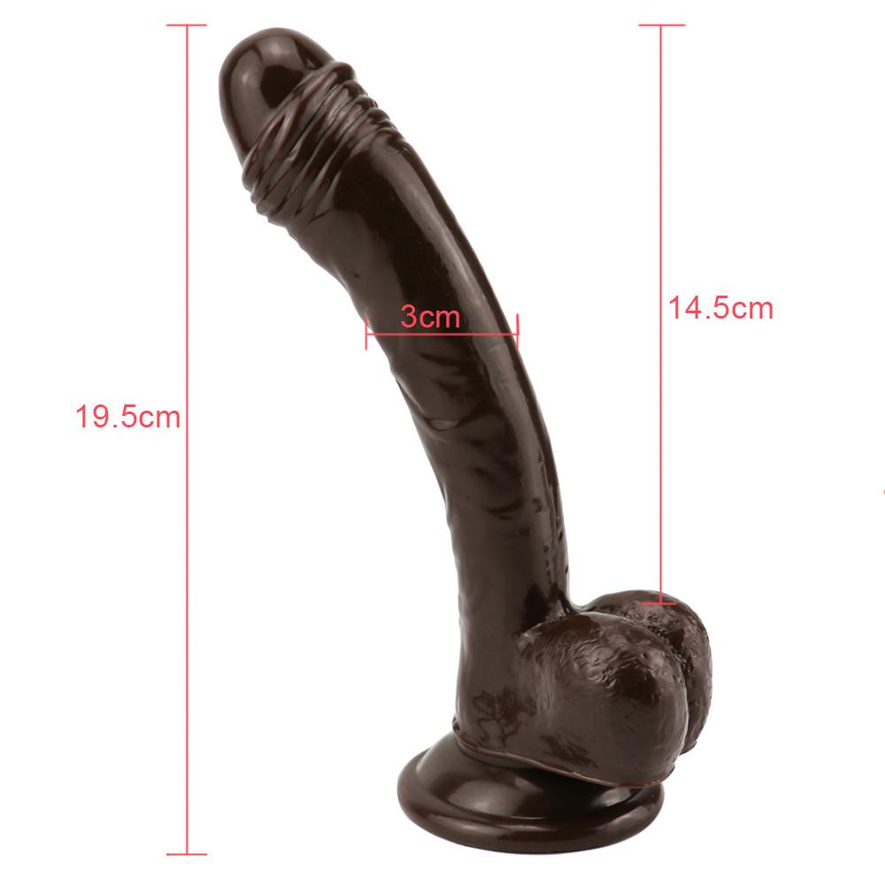 Realistické měkké dildo MoDi sexuální hračky pro ženy s tlustým žaludkem s výkonnou přísavkou Stiff Cock