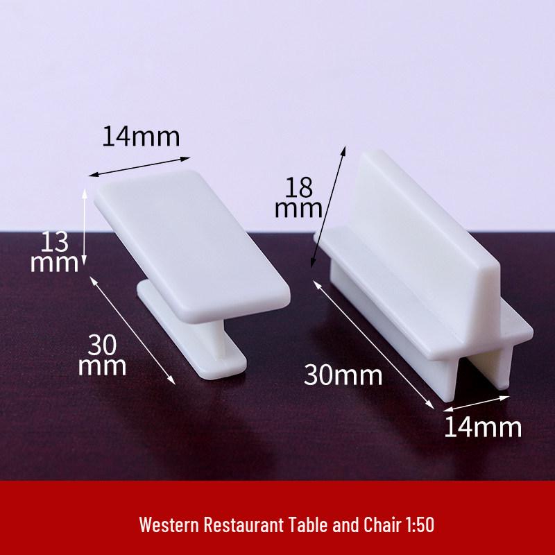 1:50 Scale White ABS Furniture Set for Architectural Model Interior Layout
