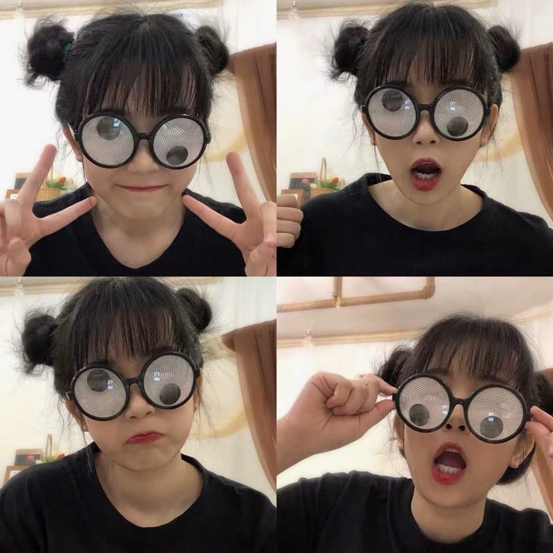 Funny Glasses Women Birthday Party Eyewear Personalized Black Eyeball Decorative Shade Men Halloween Ball Alien Eyeglasses