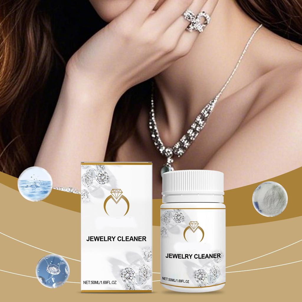 Jewelry Cleaner  Jewelry Metal Cleaning Solution  Diamond Necklace And Removal And Care Solution 50ml