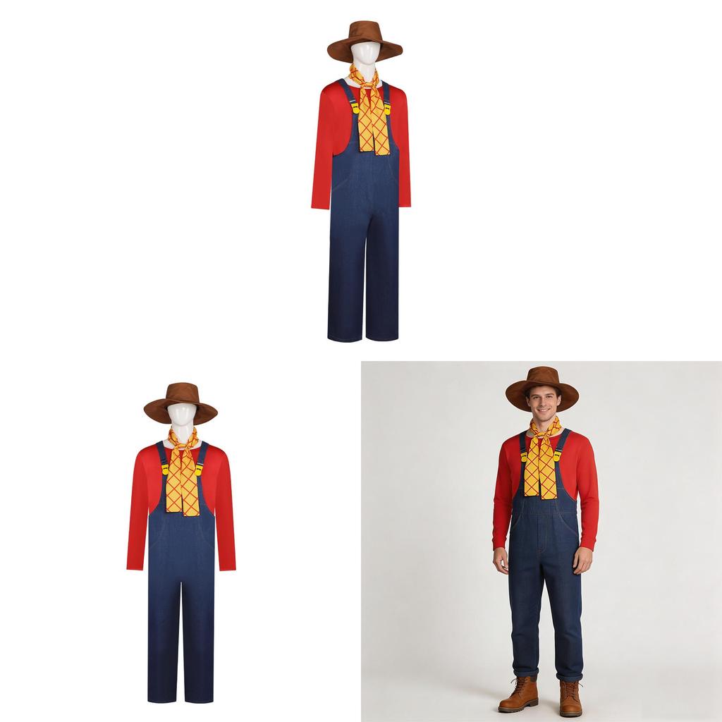 Toy Story Stinky Pete The Prospector Cosplay Costume With Polyester Fabric For Halloween Role Play