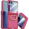 Full-cover Integrated Stand Case Suitable for Samsung ZFlip 20% Off Foldable Phone, Matte Skin-feel Zflip7 Protective Case