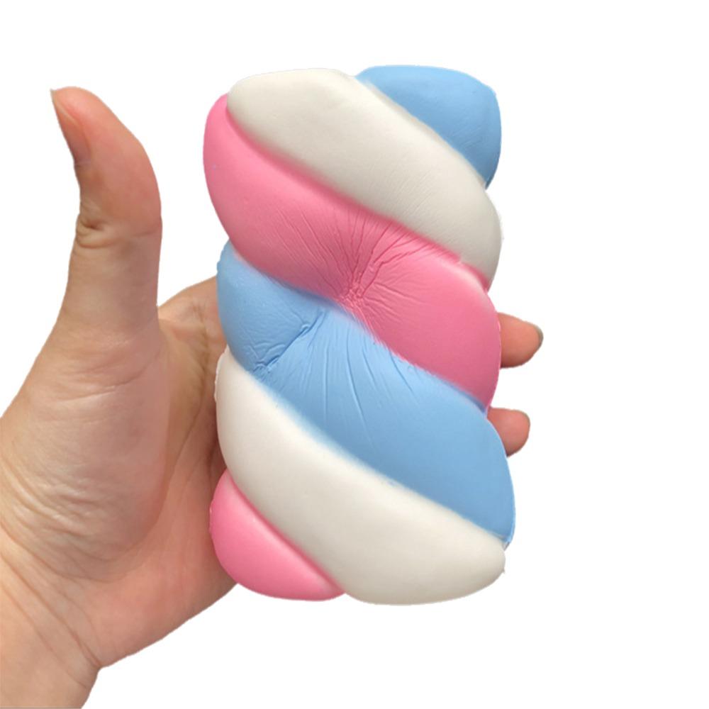 Cotton Candy Bread Squeeze Toy Slow Rebound Mochi Squish Foam Toy For Stress Relief 5