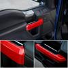 4x Red Inner Car Door Handle Decor Cover Trim For Ford F150 2015-20 Accessories