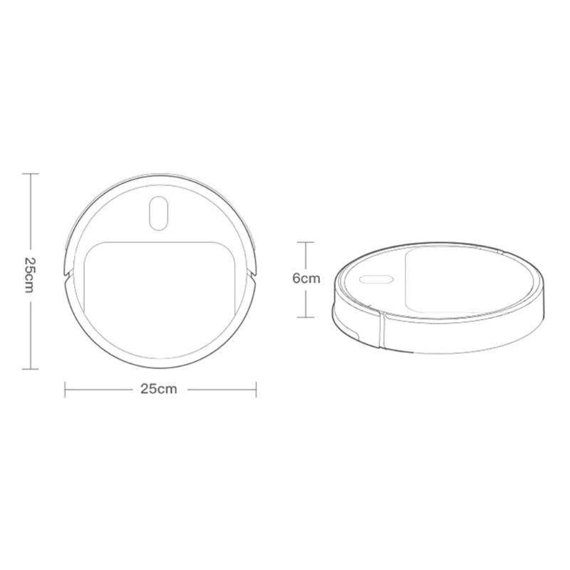 Robotic Vacuum Cleaner Automatic Sweeping Robot Mopping Machine for Pet Hair, Carpets, Hard Floors Powerful Suction