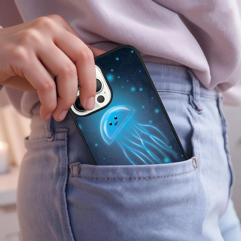 Magic Jellyfish Phone Case For iPhone 17 Air 15 16e 14 13 Pro Max Coque 12 11 Pro Max PLUS cover