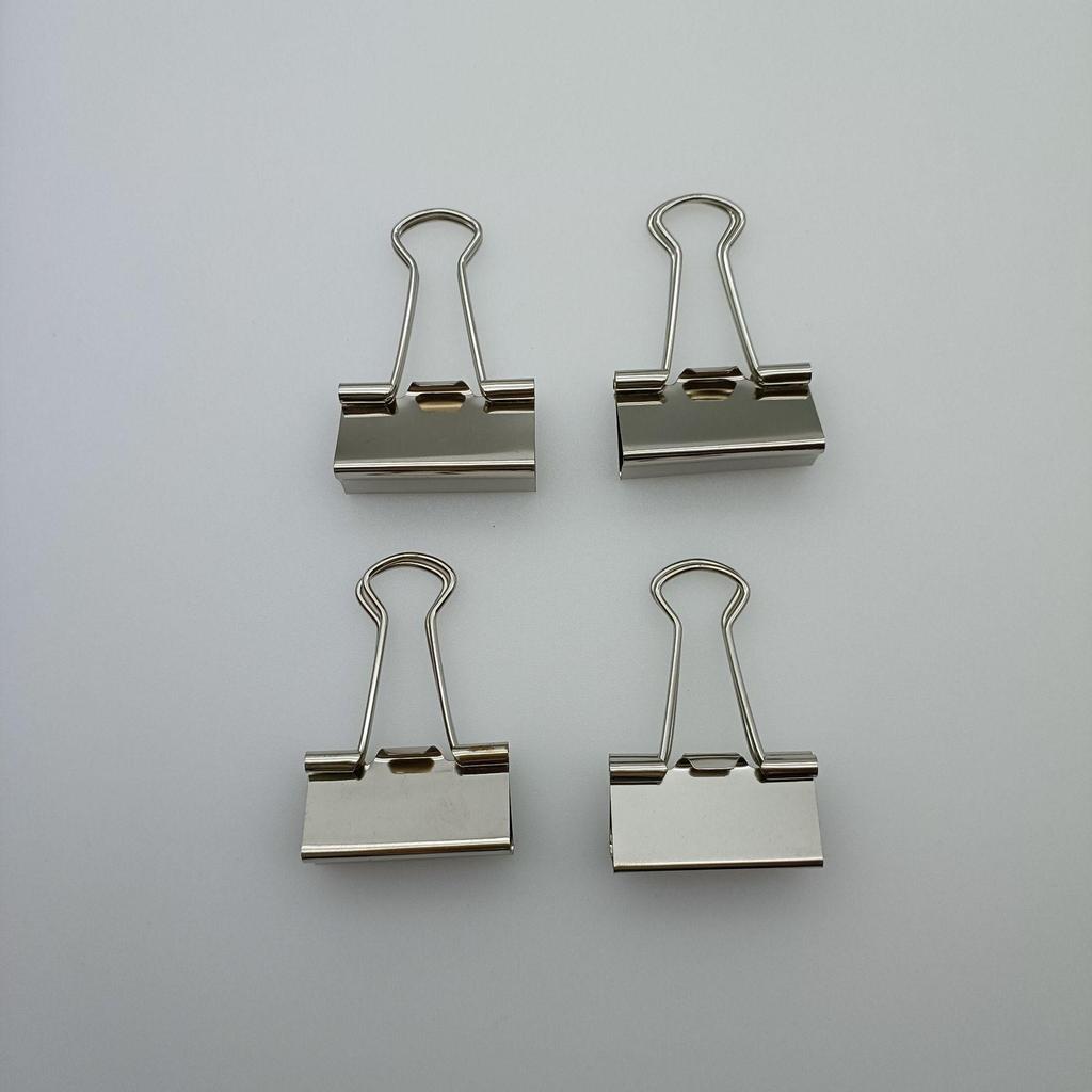 32mm Silver Medium Binder Clips - Office Supplies