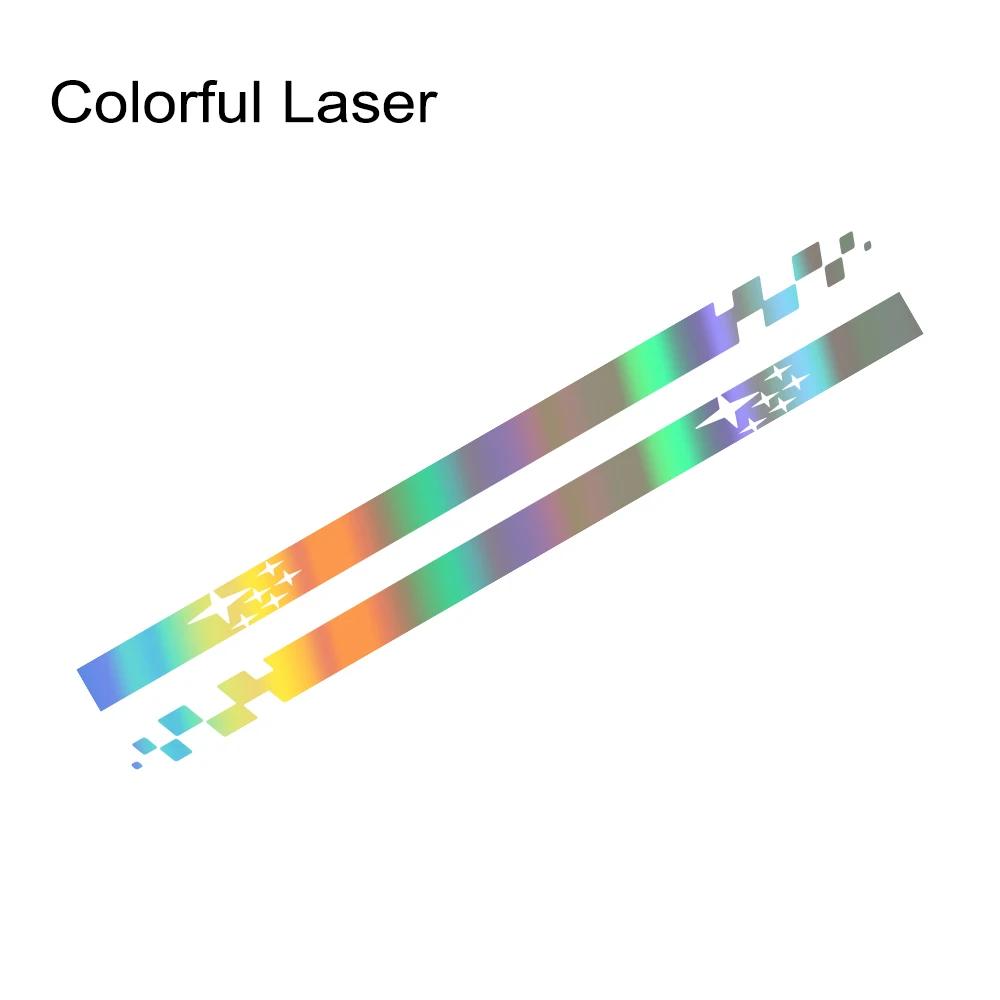

2 шт./лот наклейка на спідницю з боковими смужками на дверях автомобіля для Subaru Impreza WRX STI GDB GVB 2018 2009 2008 2014 2002 2015 аксесуари Colorful Laser