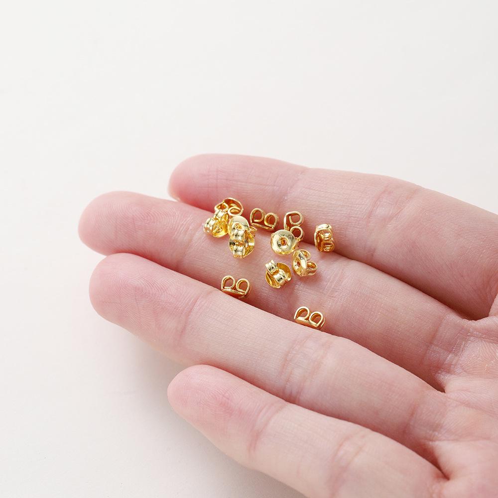 Tuercas de Mariposa de Oro de 14k y Cobre Electrochapado de 18k con Retención de Color