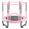 Trampolim de 60" para Crianças Mini Trampolim para Bebês com Rede Interno Externo