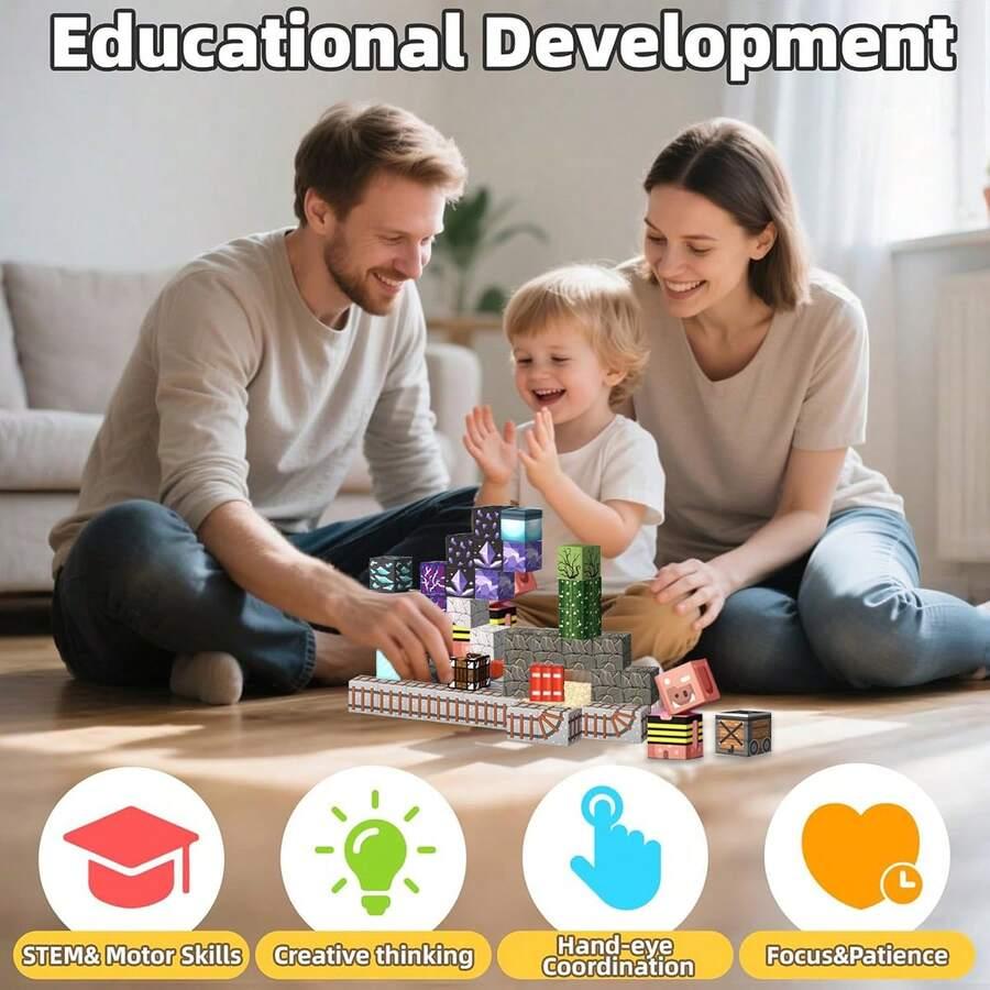 High-Quality Magnetic High-Quality Building High-Quality Block Construction pieces High-Quality Toy High-Quality Mine High-Quality Stacking