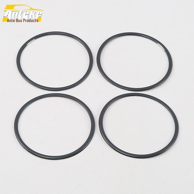 Decorative Stainless Steel Speaker Cover for 18 X3 Frame: Bright Ring & Protective Sticker