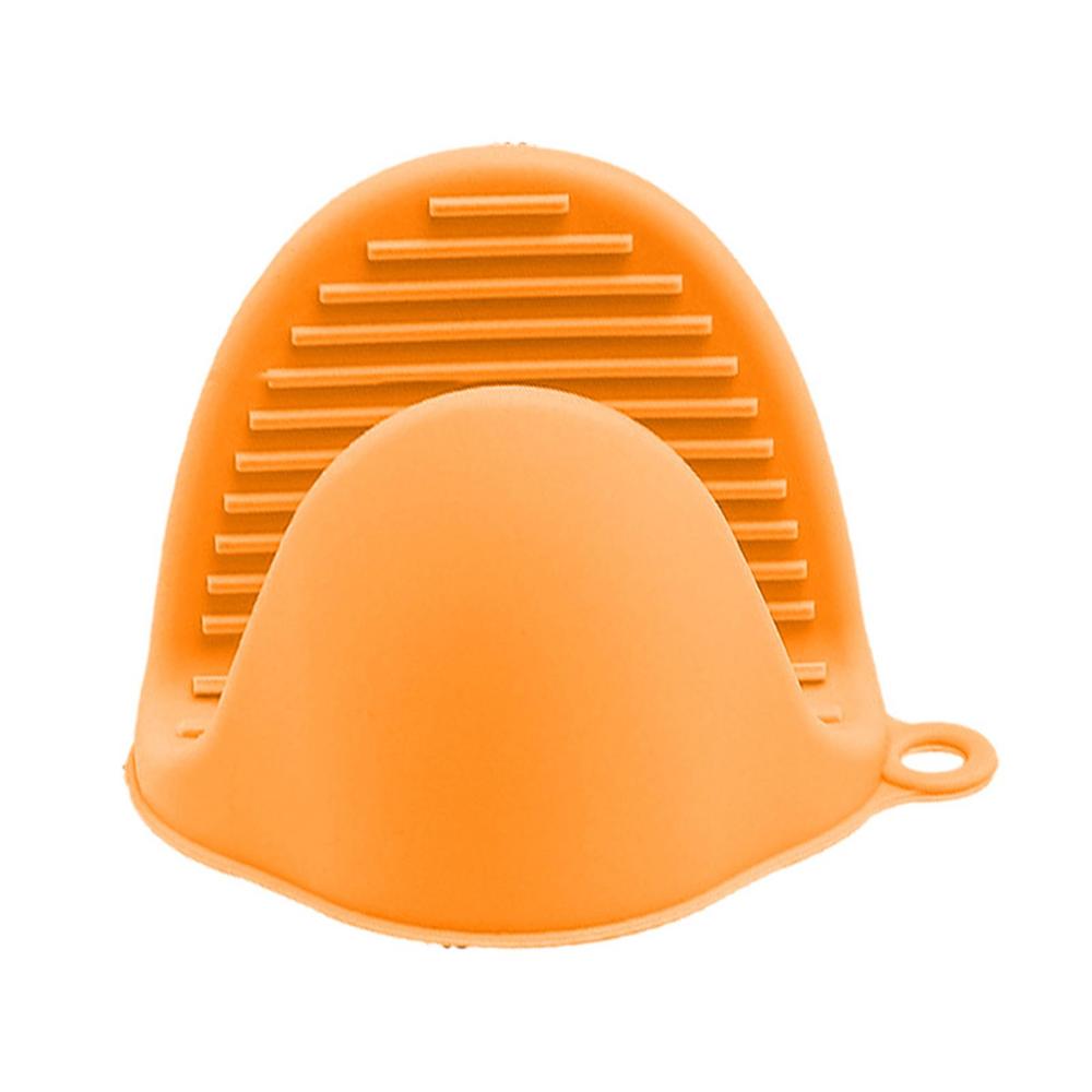 Dicke Silikon-Ofenhandschuhe Hitzebeständig Mikrowellen-Griffe zum Kochen Rutschfest Verbrühschutz Topflappen-Clips für die Küche