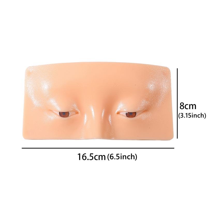 

Идеальная помощь в практике макияжа, силиконовая доска для макияжа лица и глаз, силиконовая бионическая кожа для макияжа, ресниц