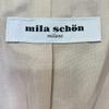 Mila Schoen 500-31103 Beige Silky Double Cross Bonding Coat coat 42 beigeUsed