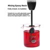 Paint Mixer With Extension Rod 1/4 Hex Shank Drill Reusable Paint Mixer For Epoxy Resin Stirrer Pigments Ceramic Glaze Parts