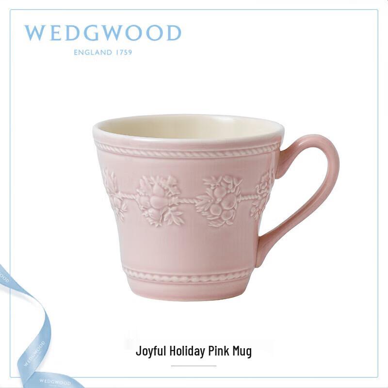 Wedgwood Happy Holiday Pink Mug