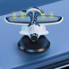 360 Rotary Creative Car Center Console Powered Aircraft Ornaments Car Interior Decor Accessories Car Solar Airplane Ornaments
