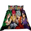 2026 Hot Sale Japanese Anime Dragon Ball Son Goku Bedding Set Quilt Cover Twin Full Bedroom Bed Decor for Teens Best Gifts